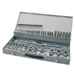 Gängskärverktyg i sats M3-M20 HSS Metrisk (54 delar)